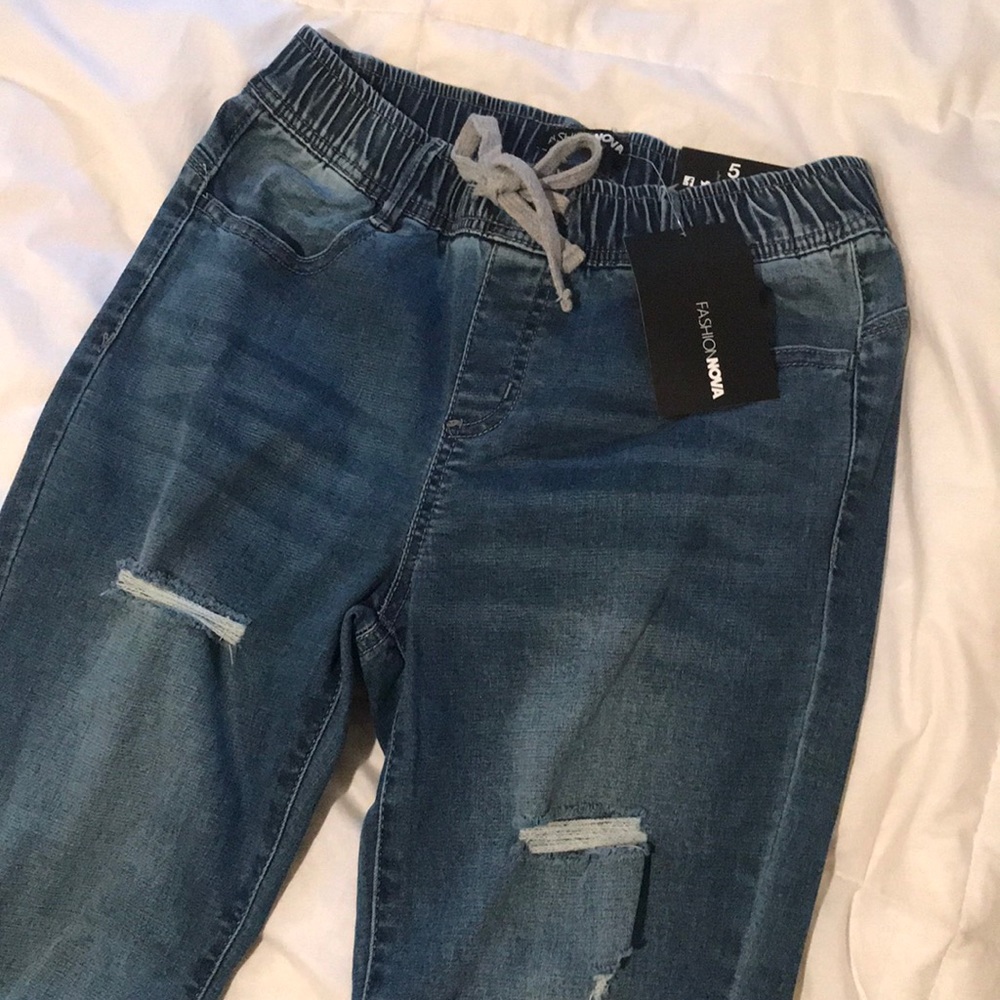 Fashion Nova Khaliah Jogger Jeans